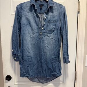GAP Casual Blue Button Down dress/Tunic